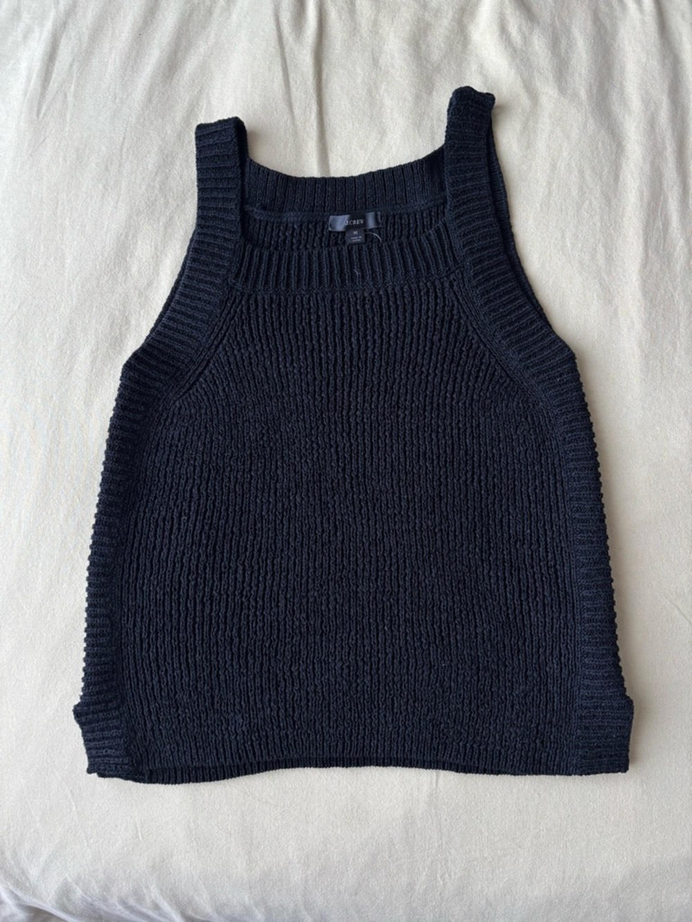 J. Crew Black Knit Tank Sweater